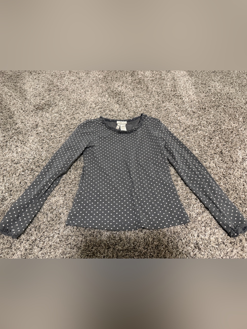 Matilda Jane Gray Polka Dot Long Sleeve Top